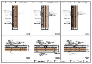 CLTを用いた２階建て建築物_部分詳細図